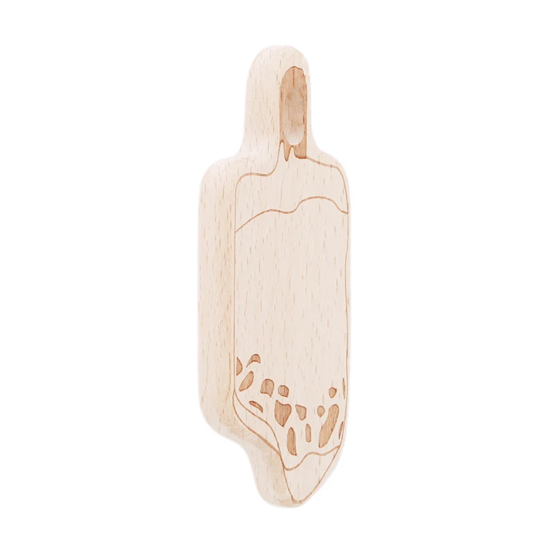 DIY бук дерево ремесла украшения молярный зубной зуб Ребенка Прорезыватель зубов игрушка деревянный новый