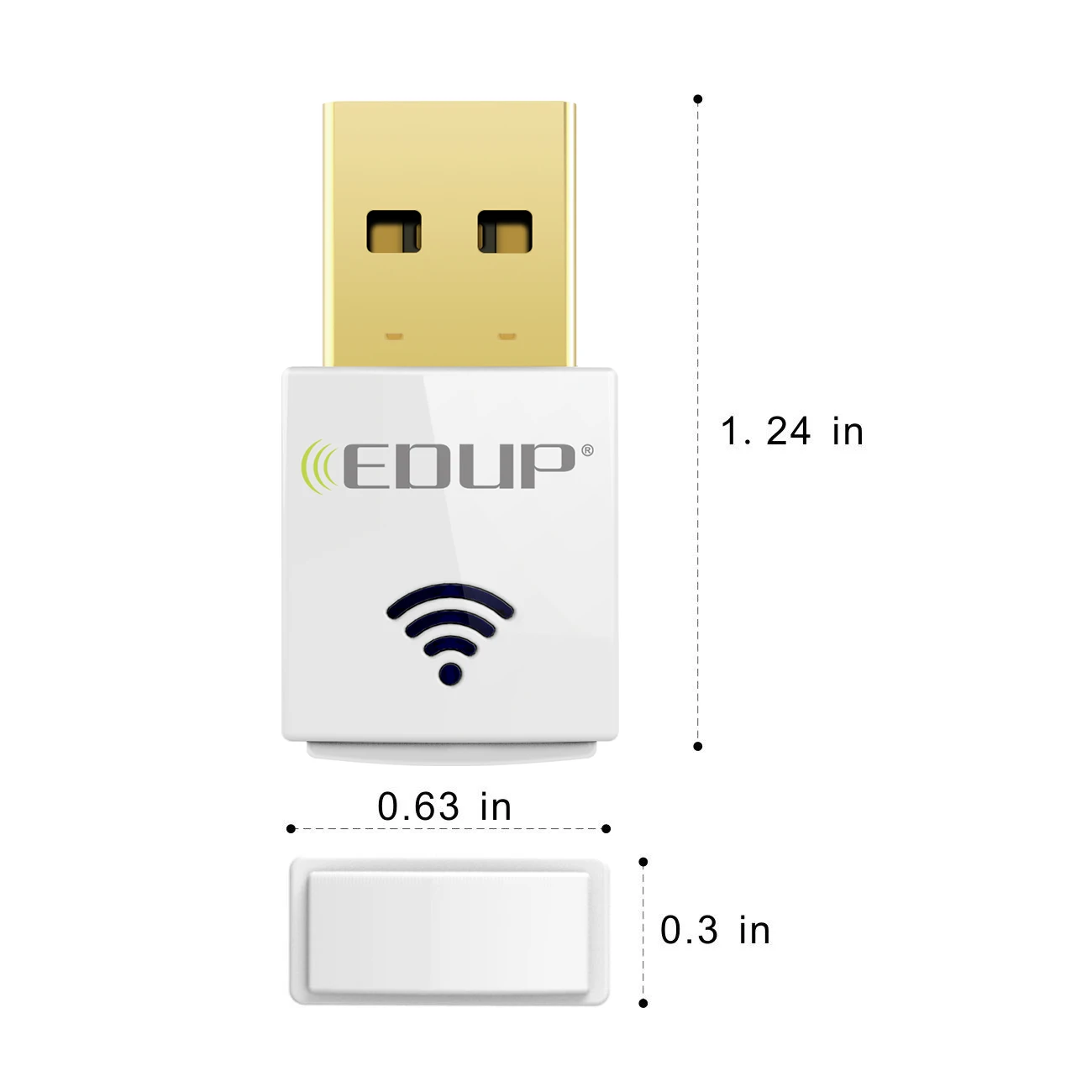 EDUP мини 5 ГГц USB WiFi адаптер 600 Мбит 802.11ac Wi-Fi приемник Dual Band USB Ethernet адаптер сетевой карты для компьютер PC