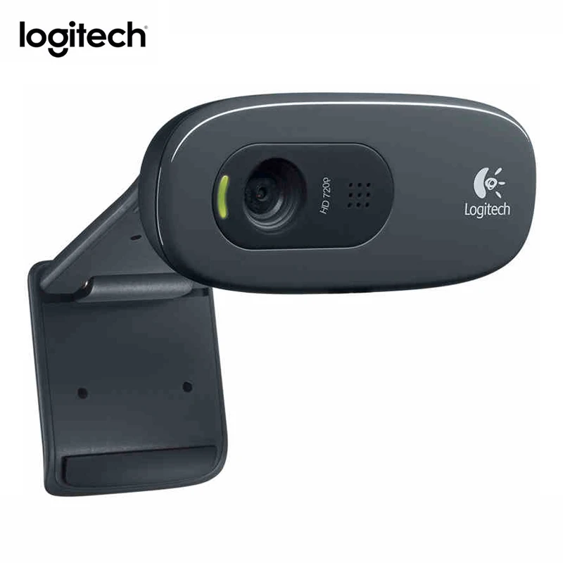 Logitech C270 HD веб-камера со встроенным микрофоном USB 2,0 интерфейс камеры сетевой видео конференции широкоугольный Vid 720P ноутбук ПК