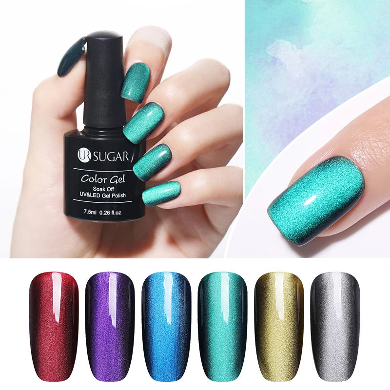 Магнитный Гель лак UR SUGAR для ногтей 7 5 мл|magnetic gel|uv nail artcat eye magnet |