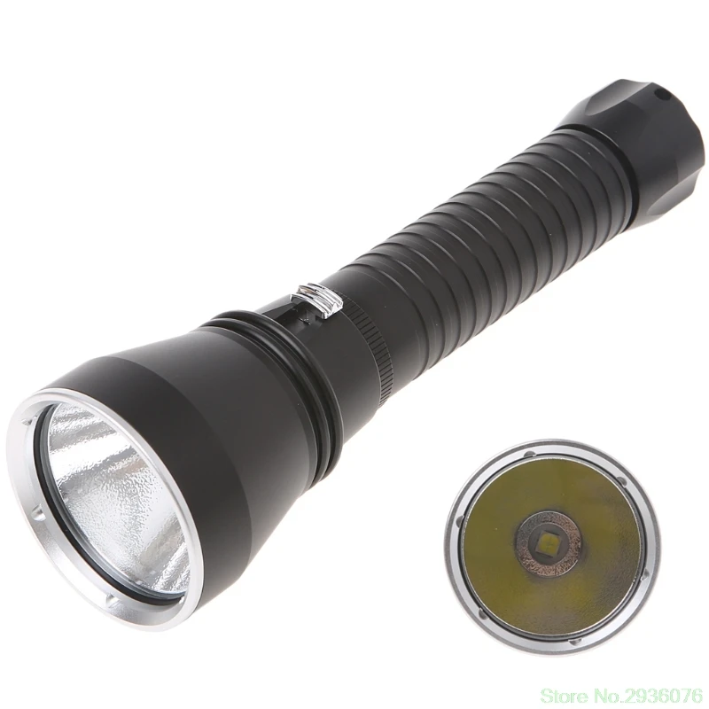 Buy XHP70 Yellow Light 4000 Lumens Diving Flashlight Underwater 100M Waterproof