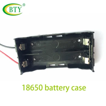

High Quality BTY 10Pcs 7.4V Battery Wired Holder Box Case Series Circuit Double 18650 Batteries Holder Storage Converter