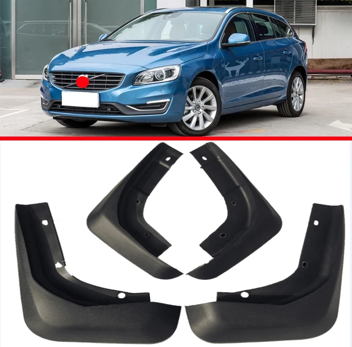 

For VOLVO V60 2012-2019 4PCS Mud Flaps Splash Guards Fender Mudguard Kit Mud Flap Splash Guards Mudguard Car styling
