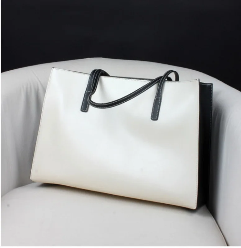 

Kajie Genuine Women's Shoulder Bag Soft Leather Tote Handle Luxury Ladies Handbags Sale With Women Bags Designer Free Shipping