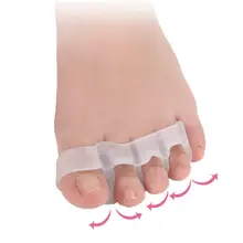 THINKTHENDO 2 шт. носок Сепаратор Маникюр ударопрочность боли палец Универсальный мягкий эластичный вальгусной коррекции