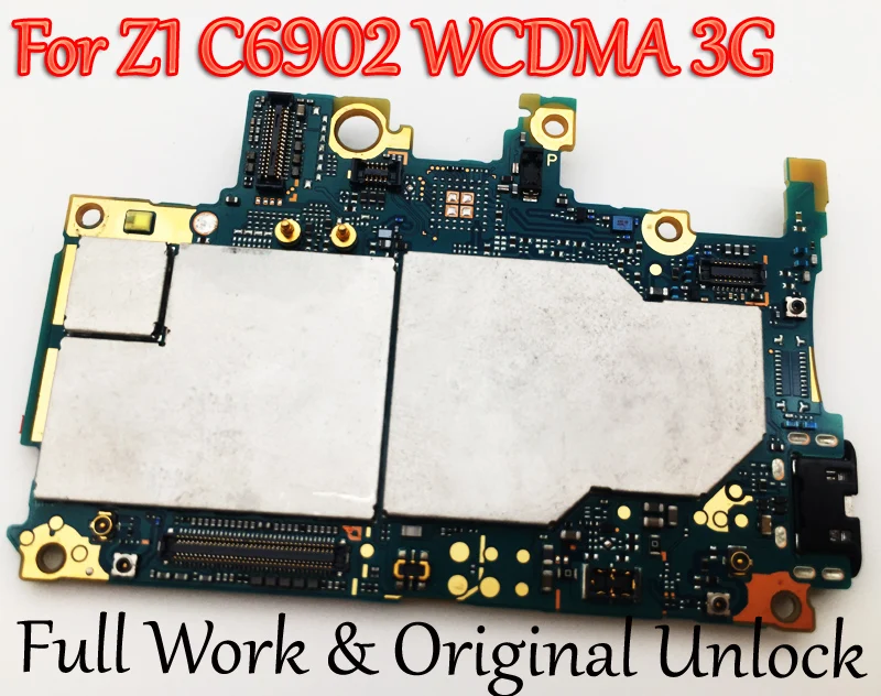 Full Work Original Unlock mainboard For Sony Xperia Z1 L39h C6902 WCDMA