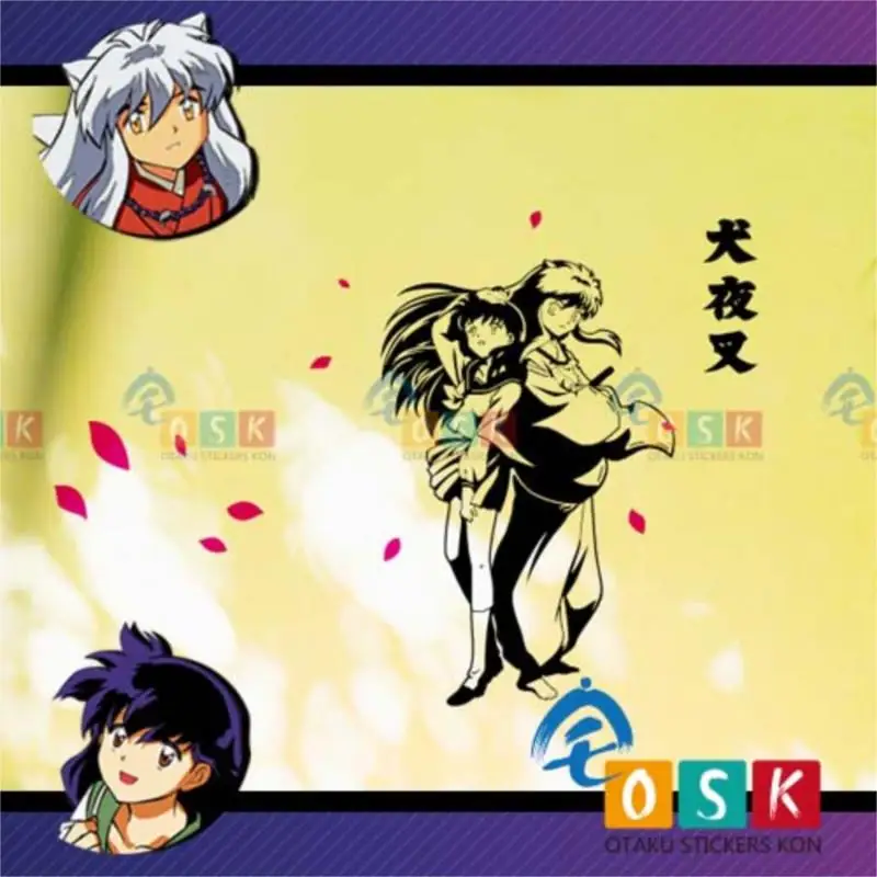 Inuyasha Umbrella wall paste platycodon Qibao mica cartoon cartoon peripheral pain body stickers