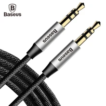 Baseus Aux Cable 3.5mm Jack Male to Male Audio Cable for Car Headphone Cloth Audio Cable for Computer Mobile Phone Beats Speaker