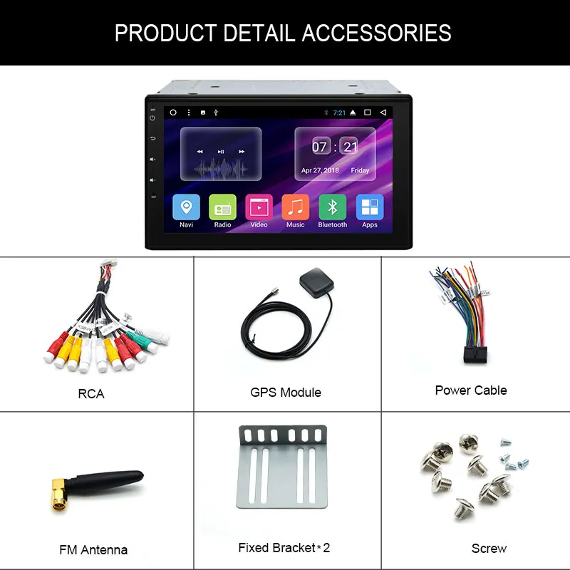 Cheap Junsun 2 Din Car DVD Android 7.1 Radio Multimedia Player GPS Navigation Universale for nissan autoradio steering wheel control 5