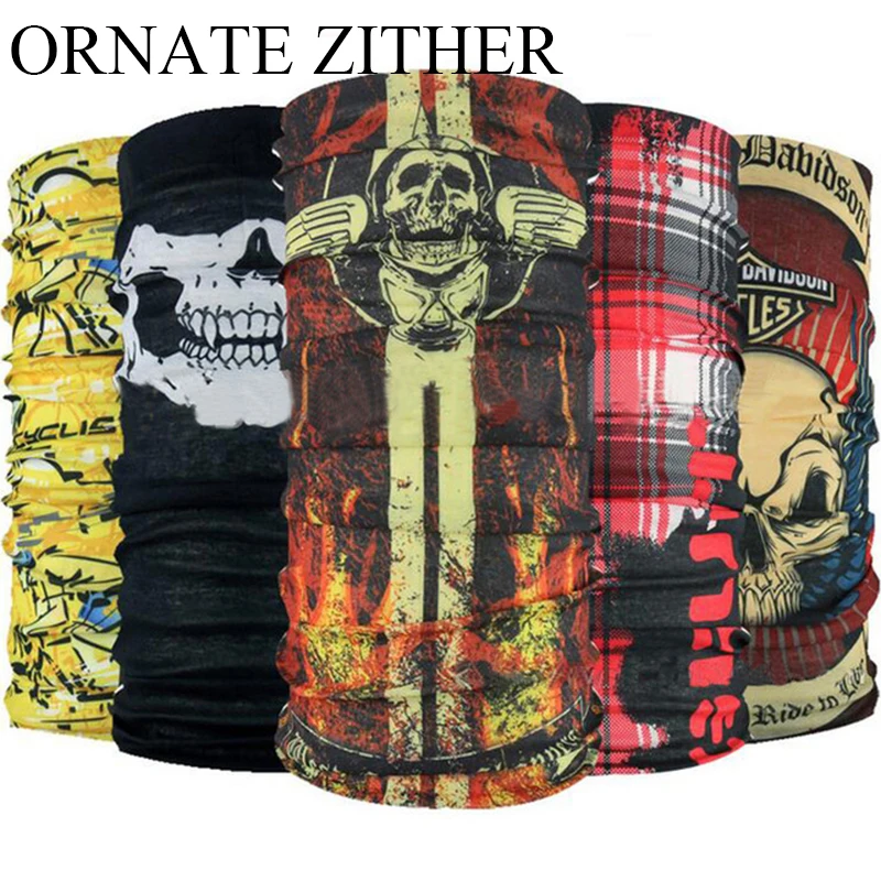 

Bicycle Skull Ghost Magic Scarf Outdoors Sports Riding Face Mask Bike Fishing Headband Breathable Seamless Bandana Cycling Scarf