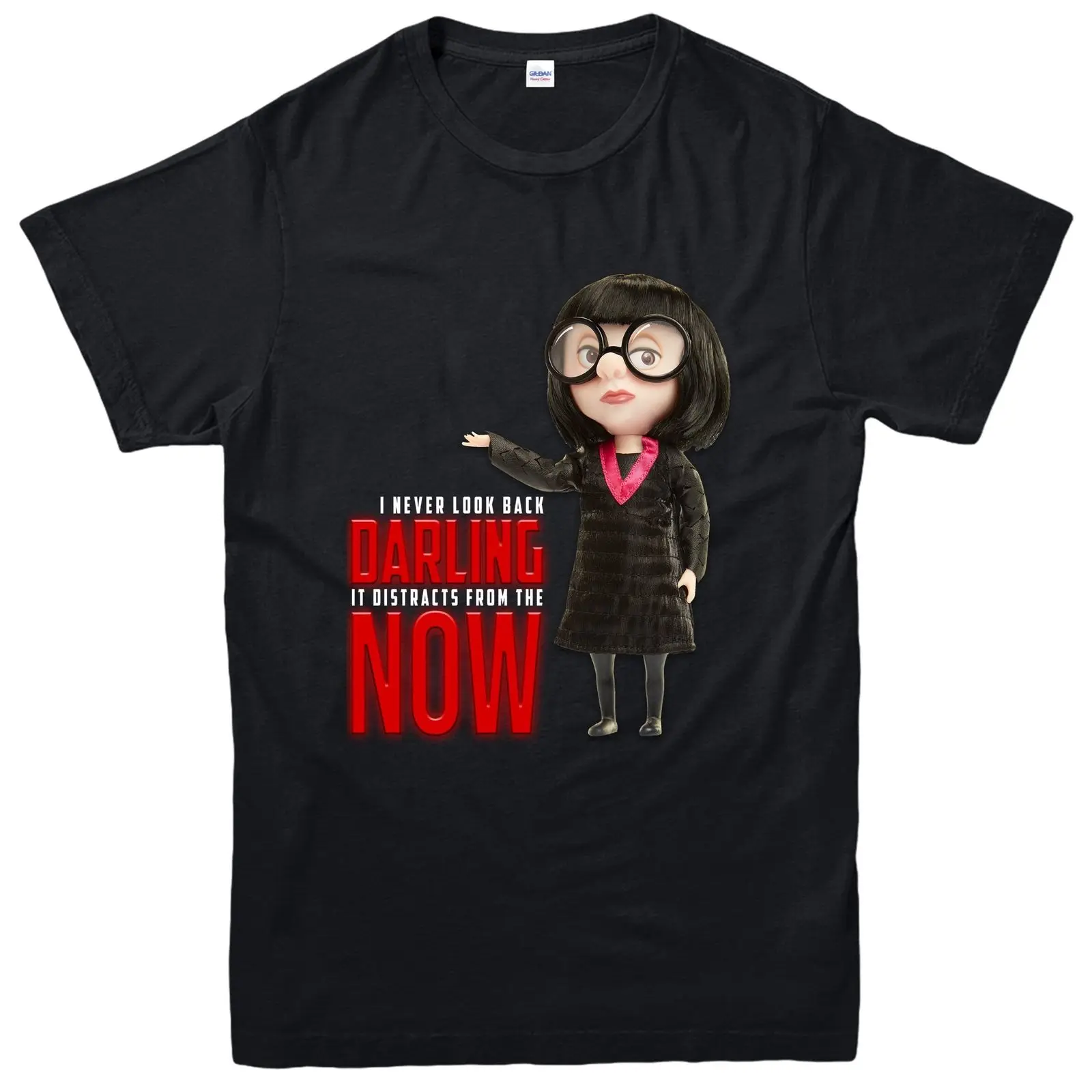 The Incredibles 2 T-Shirt I Never Look Back Darling Edna Tee Top Casual t shirts | Мужская одежда