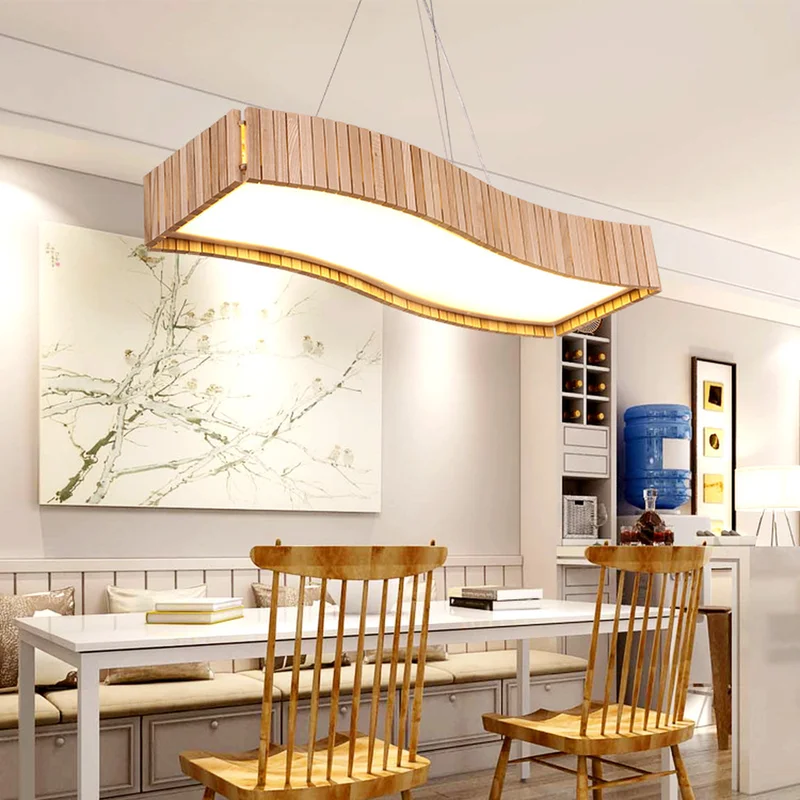

Nordic Hotel Showroom Chandelier Living Room Cafe Solid Wood Creative Lighting Restaurant Light LU8161148