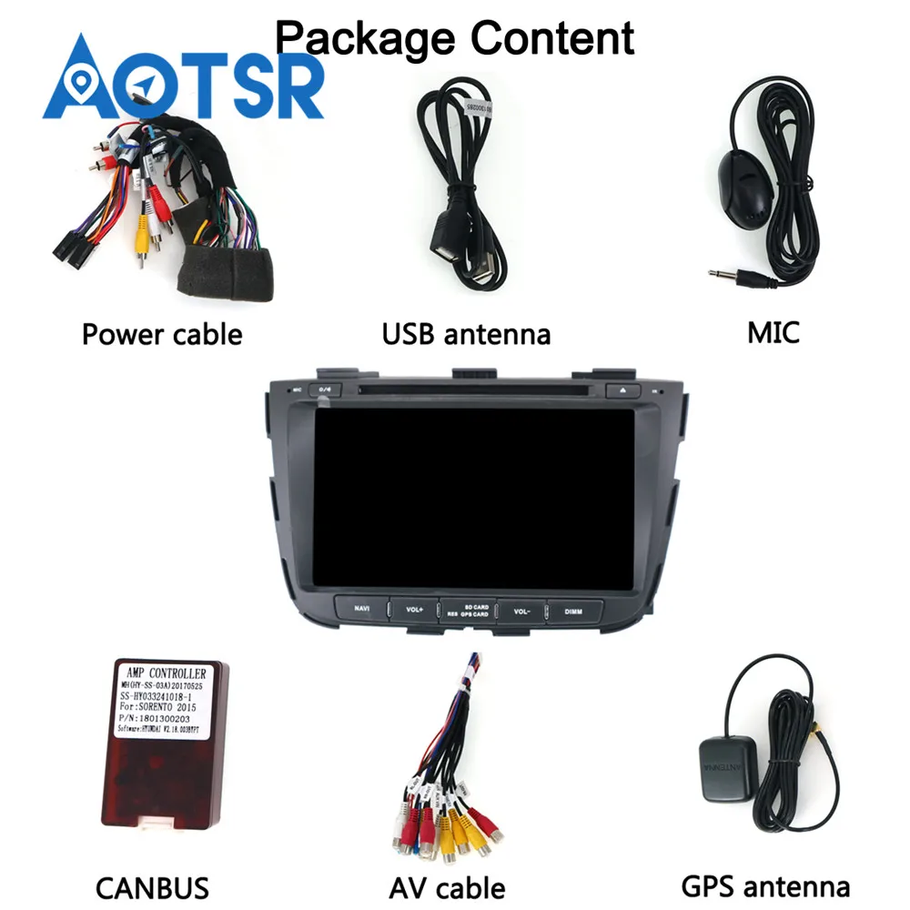 Top Android 9.0 64G Octa Core For KIA SORENTO 2013 2014 Car DVD Multimedia player GPS Navigation Autoradio Head Unit free camera map 10