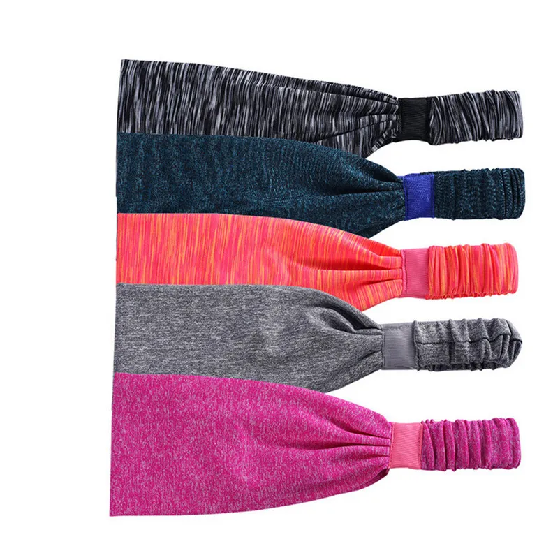 Fashion Hair accessories girls headband Women Cotton Knotted Turban Head Warp Hair Band Wide Elastic Headband Sport Yoga S03 (2)