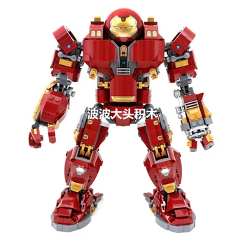 

07101 1527PCS Super Hero Series Compatible With 76105 The Iron Man Anti Hulk Mech Sets Model Building Kits Blocks Toys