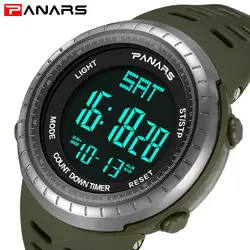 PANARS 2018 цифровой светодиоидные часы для мужчин 50 м водостойкие часы Спорт G Стиль Шок часы для мужчин s часы Relogio Masculino