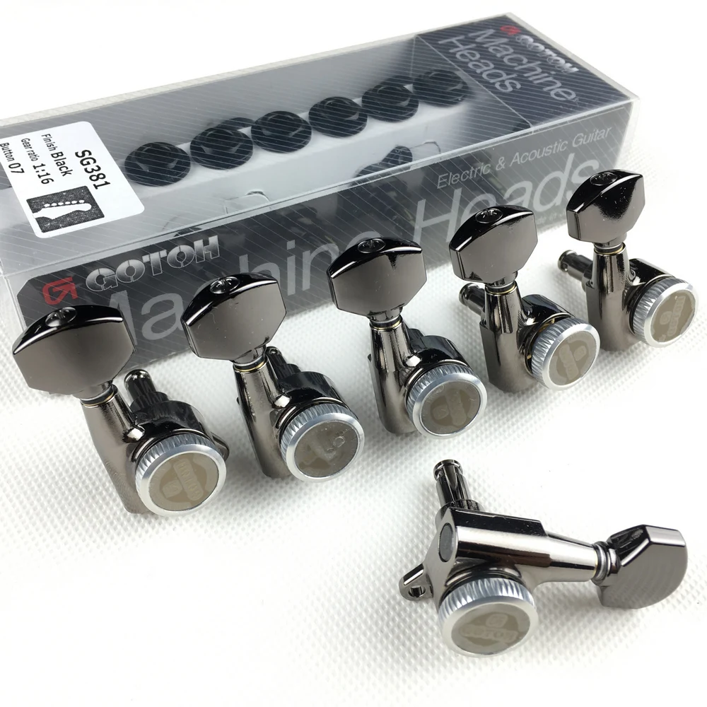 GOTOH SG381-07-MGT электрогитара Блокировка машинные головки тюнеры(хром черный золотой серебряный) тюнинг колышек Сделано в Японии