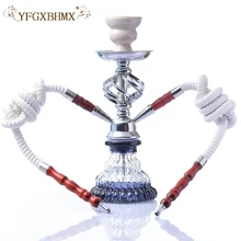 Стекло кальяна комплект с керамическая чаша кальяна Имитация кожаные Серьги-кисточки из металла щипцы для углей Аксессуары Кальян наргиле Sheesha комплект