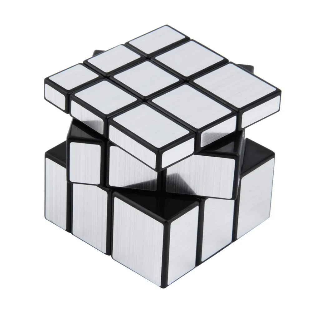 3x3x3 магический зеркальный Куб Профессиональный Золотой и Серебряный волшебный с глянцевым покрытием головоломка скоростной куб Обучающие Развивающие игрушки для детей Волшебный куб
