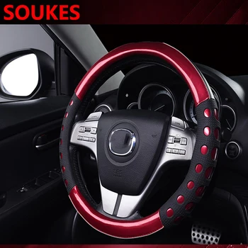 

Artificial Leather Car Steering Wheel Cover Interior For Hyundai I30 IX35 IX25 Suzuki Lifan X60 X50 Renault Mitsubishi ASX Jeep