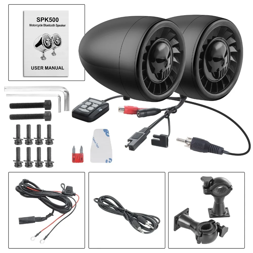 bluetooth speaker system for motorcycle