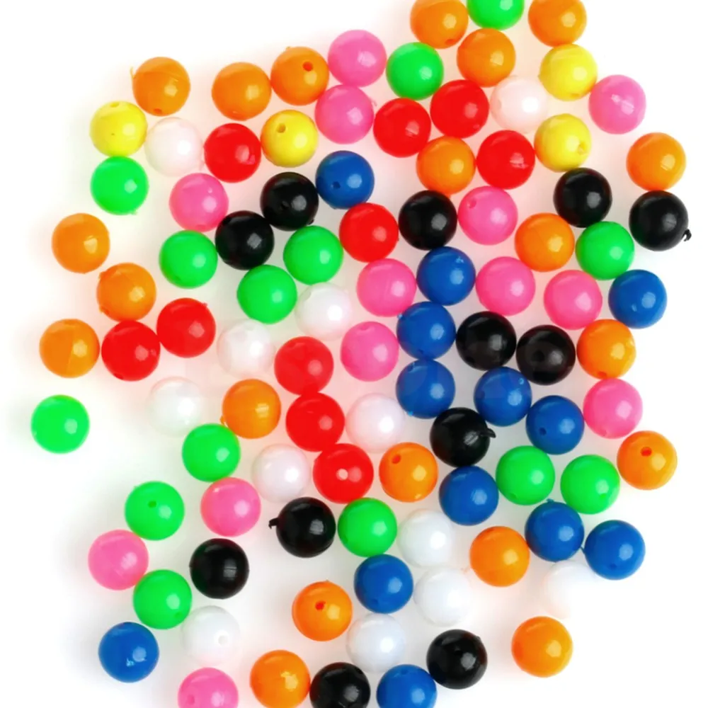 100Pcs Round Fishing Rig Beads Sea Fishing Lure Floating Float Tackles