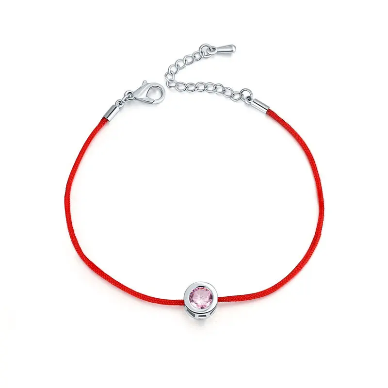 

KobitAce Minimal Lovely zircon Bracelet Handmade Jewelry Multicolor Rope Adjustable String Lucky Bracelet For Women Children