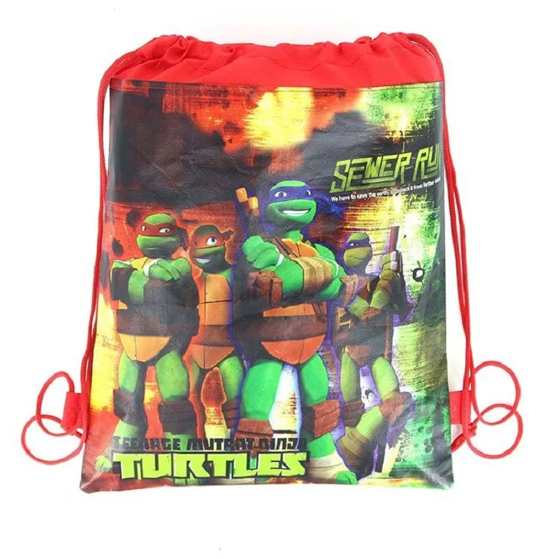 

2016 Red turtle Cartoon drawstring children's school bags, kids birthday party Favor, Mochila escolar, school kids backpack 55