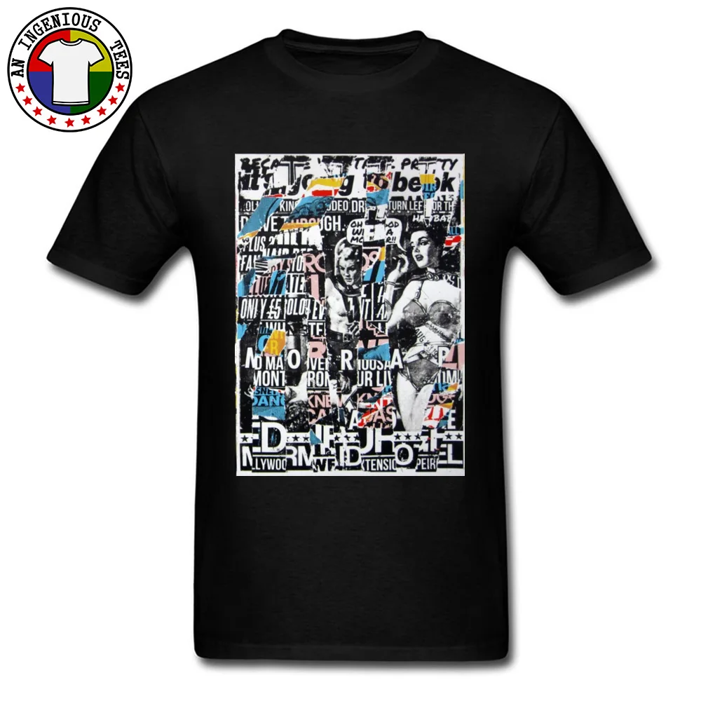 Printed On Clouds Punk T-Shirt Coupons Summer Autumn Short Sleeve O-Neck Tops Shirts Pure Cotton Men Street Tops Shirt Clouds Punk  black