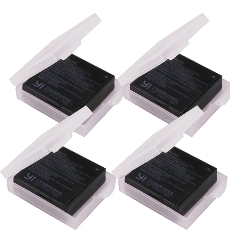 Аккумулятор Xiaomi Yi 2 4 K+ зарядное устройство USB Dual Bateria для XiaoYi 2 4 K Xiaomi Yi II 4 K Аксессуары для экшн-камеры - Цвет: 4battery