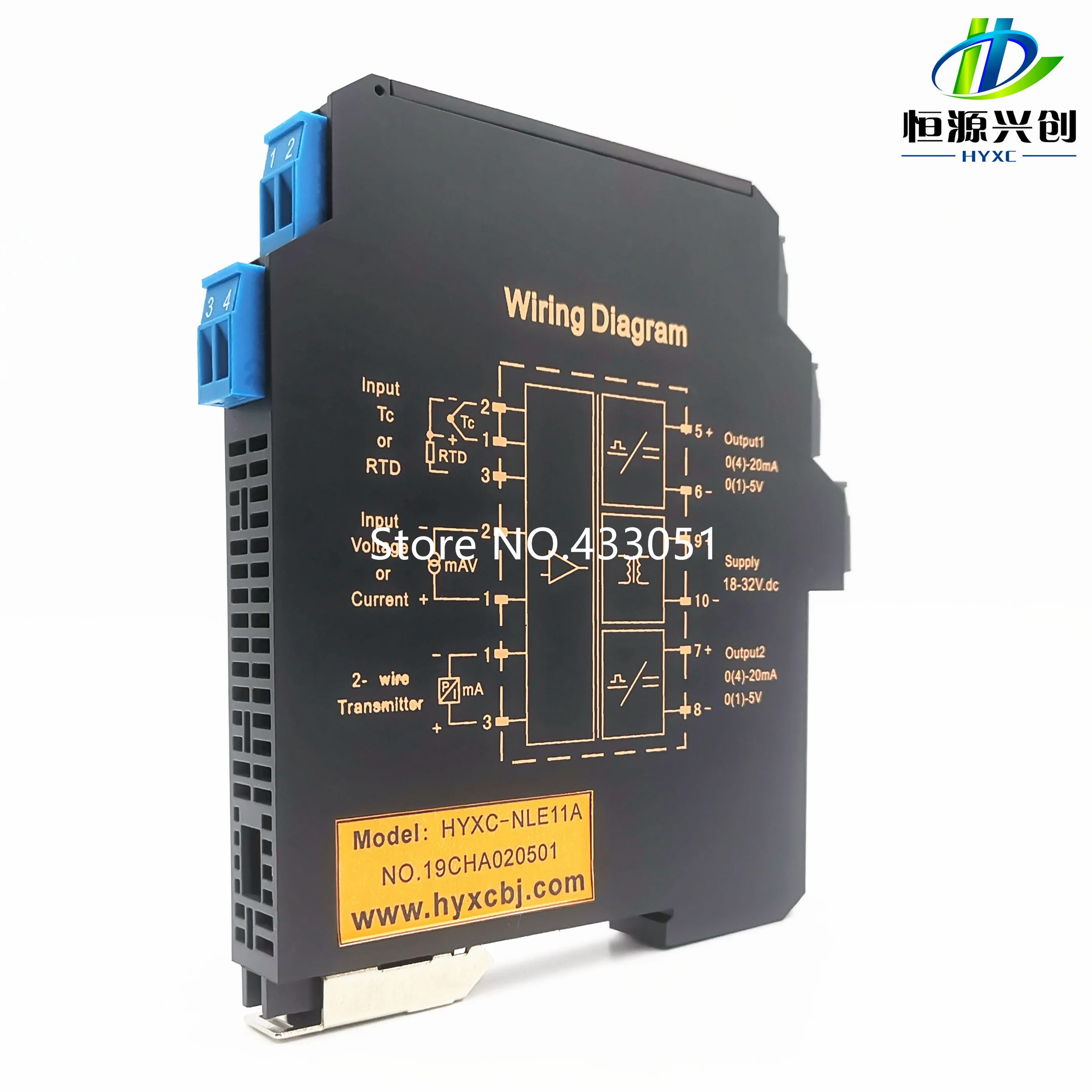 Sinal de Corrente Fonte de Alimentação Ultra-fino Transmissor Isolamento Tensão Multi-entrada Saída Multi-4-20ma 0-5 v 0-10