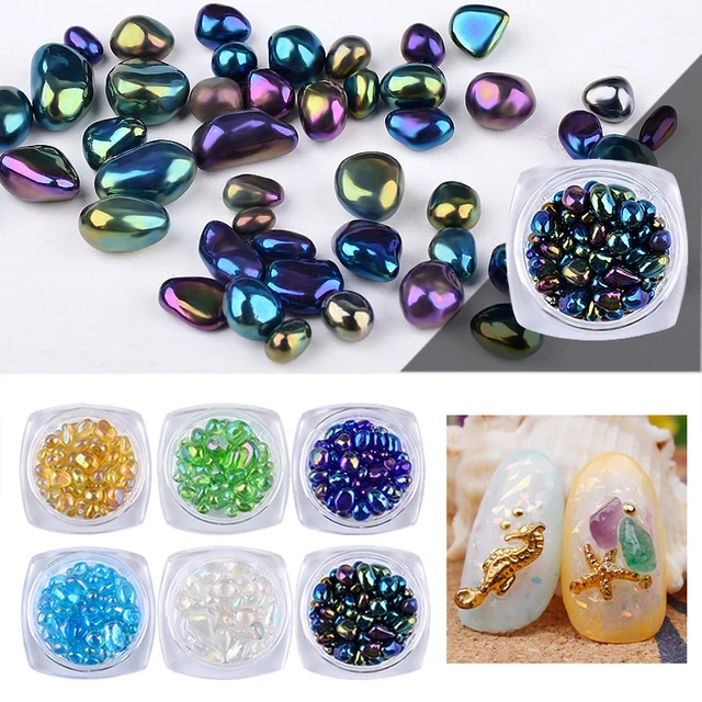 1 Box Irregular Rainbow Rhinestone Nail Art Crystal Stone Gems 1 Box Irregular Rainbow Rhinestone Nail Art Crystal Stone Gems Anese Style Slices Diy