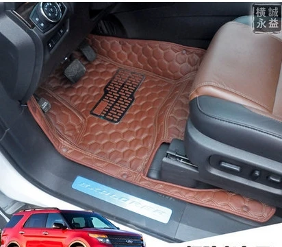 Хорошие ковры! Специальные коврики для Ford Explorer 7 мест 2017-2011 водонепроницаемые