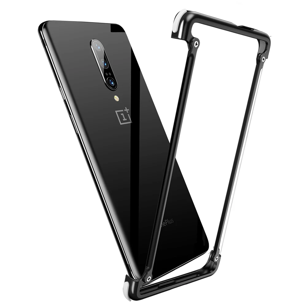 

OATSBASF Original Airbag Metal Case for One plus 6T 7 Case Personality Airbag Shell Metal Bumper Cover for On plus 7 pro