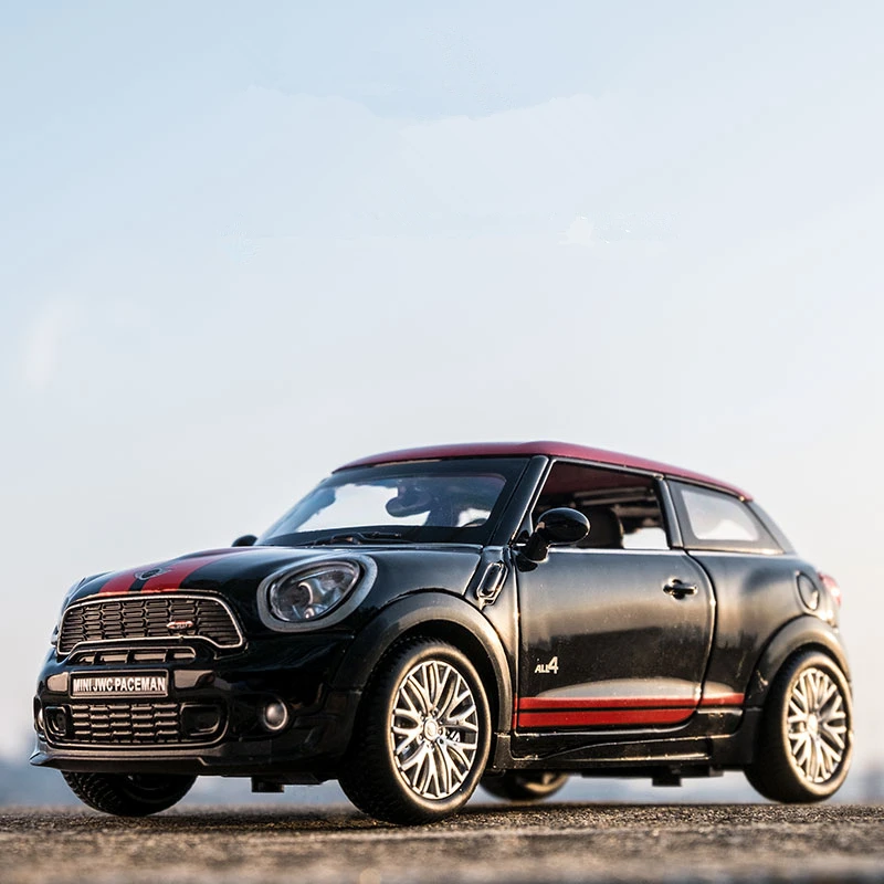 

KIDAMI 1:32 Jcw MINI Alloy Diecast Car Model Sound and Light High Simulation Metal Pull Back Toy Car For Children