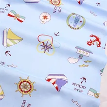 1642684, 50 см* 150 см океан Стиль серии хлопковая ткань, «сделай сам» ручной работы Хлопчатобумажная Ткань Домашний текстиль