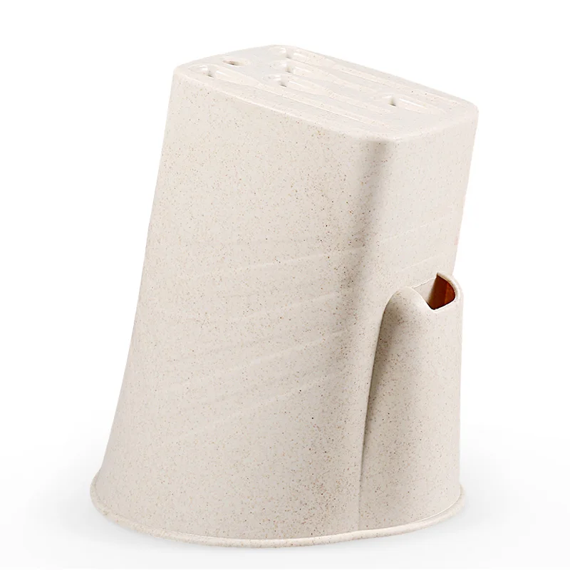 

Floor Wheat Straw Multi-function Knife Block Scissors Sharpener Peeler Accessories Stand Holder Kitchen Supplies Organizer