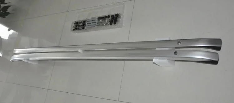 1 زوج الفضة اللون برغي تثبيت الألومنيوم سبيكة حامل سقفي السكك الحديدية بار ل LX570 2016 2017