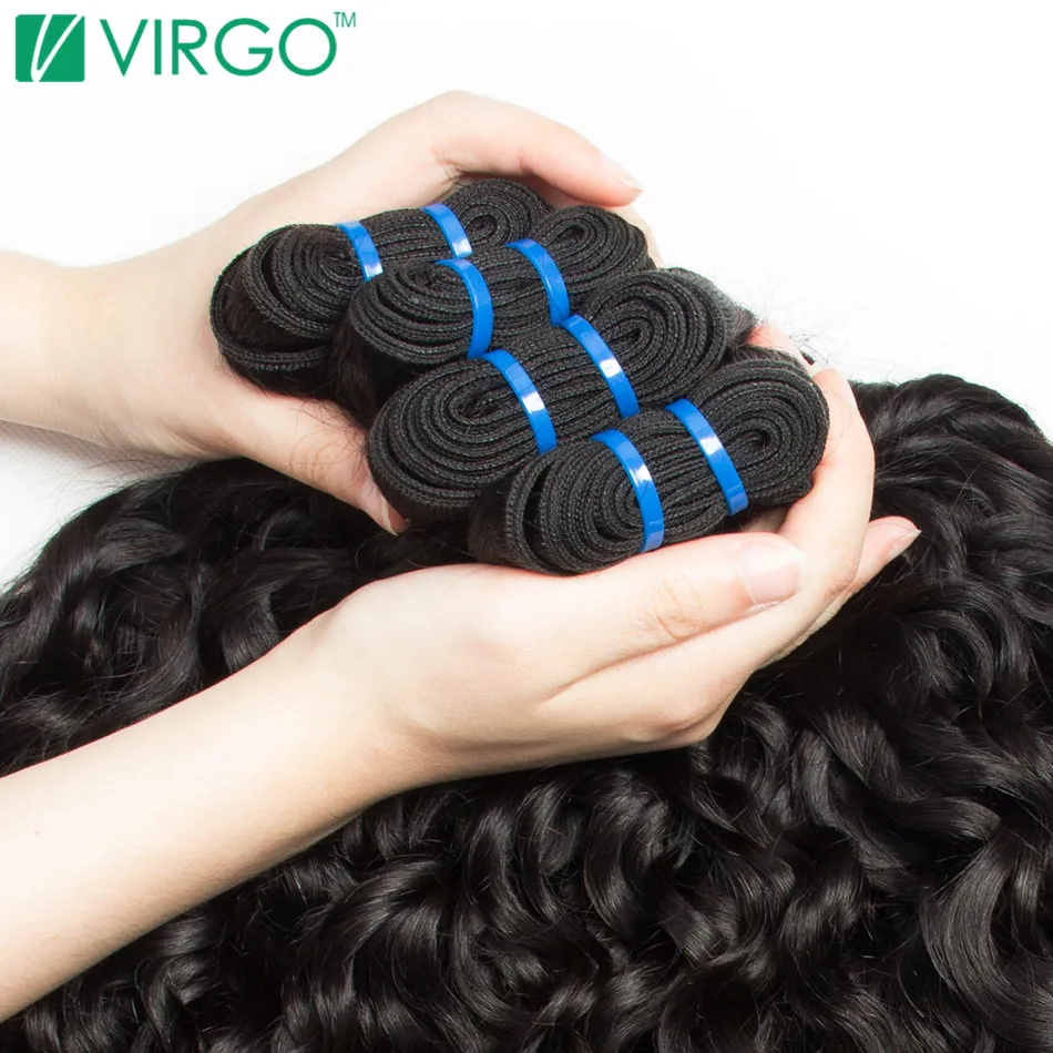 Brazilian Water Wave 3 Bundles with Lace Frontal Closure Human Hair Bundles With Closure Frontal Virgo Hair Non-remy Weave Brazilian Water Wave 3 Bundles with Lace Frontal Closure Human Hair Bundles With Closure Frontal Virgo Hair Non-remy Weave