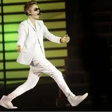 27-44 JustinBieber мужские модные штаны на молнии летающие штаны белки-летяги шаровары сценические Большие размеры сценические костюмы певицы