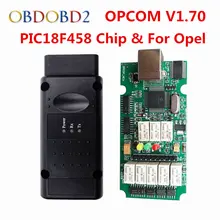 OPCOM V1.70 для Opel OP COM OBD2 диагностический сканер с реальным PIC18F458 OP-COM для Opel диагностический инструмент флэш-прошивка