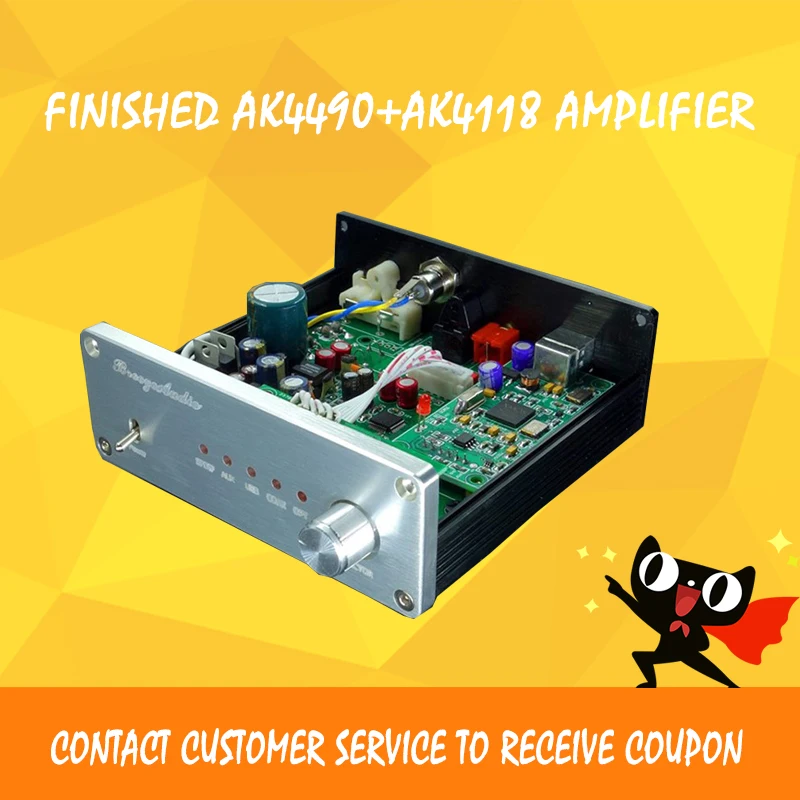 

Breeze Audio audio amplifier AK4490+AK4118+XMOS usb dac dsd decoder hifi power amplifier amplificador audio