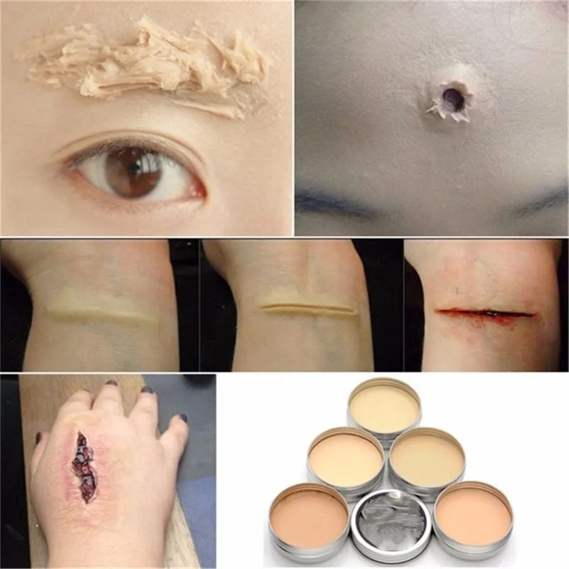 Minch Painting Fake Scar Wax Makeup For Halloween Special Effects Stage Fake Wound Skin Wax Body Paint - Body Paint - AliExpress
