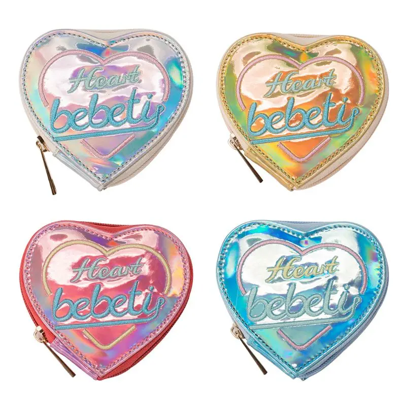 

Hot Sell Women Coin Purse Mini Heart Wallet Money Bag Pouch Key Card Holder Small Zip Case