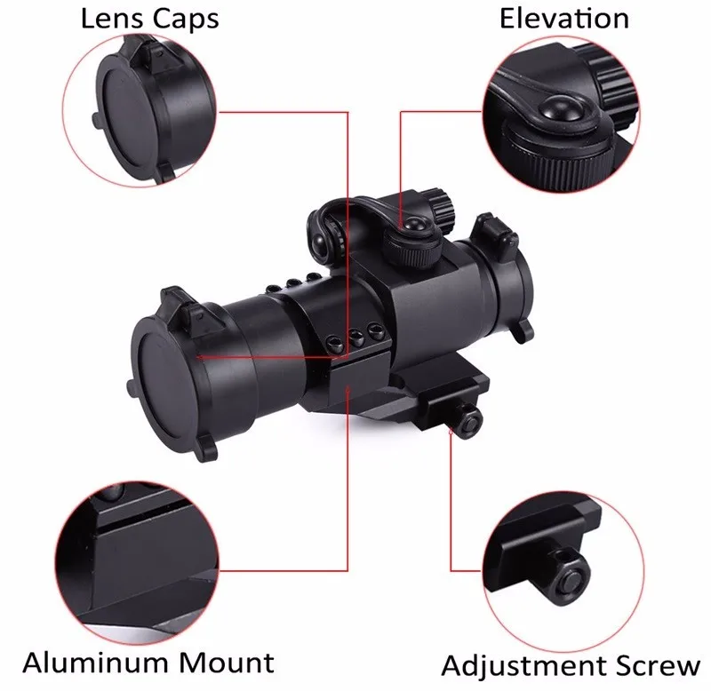SINAIRSOFT прицелы для охоты, маленького размера, круглой формы с диаметром 32 мм M2 визирный телескоп лазерный прицел с рефлекс красный зеленый многоточия для Пикатинни