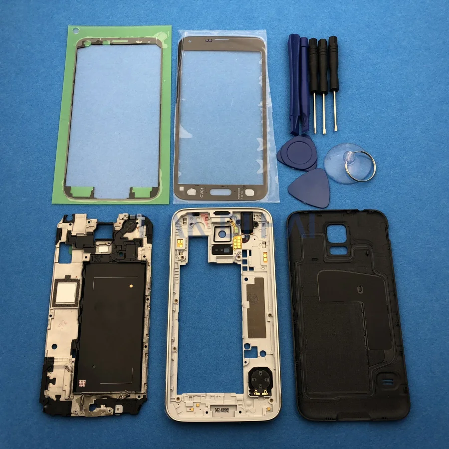 Чехол с полным покрытием корпуса запасные части для Samsung Galaxy S5 SV G900 I9600 + внешнее