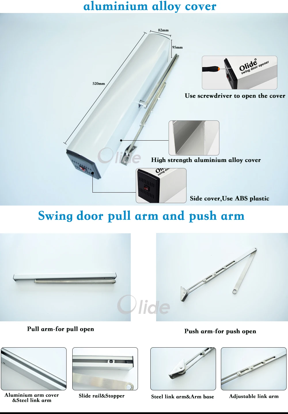 SW200 swing  door  opener  details