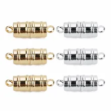 LOULEUR – fermoirs magnétiques en bambou, couleur or/Rhodium, connecteurs d'extrémité pour la fabrication de bijoux, Diy, F7686