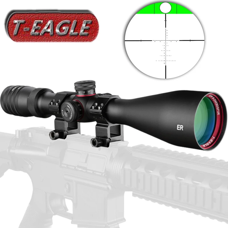 Охотничий прицел T Eagle ER 6 24X50 SFIR с боковым параллаксом стеклянной гравировкой