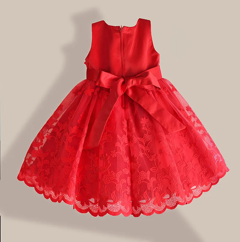 red lace baby dress
